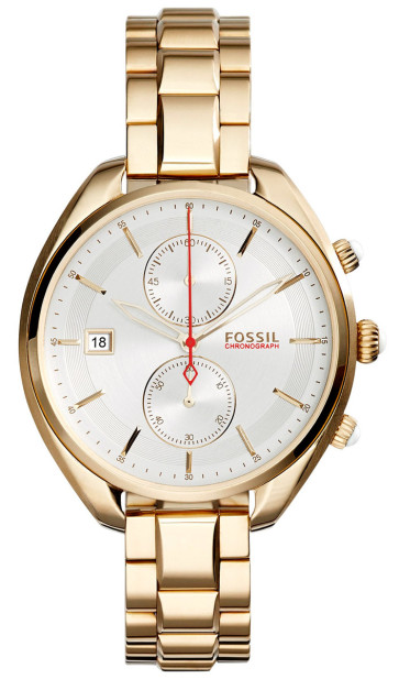 Uhrenarmband Fossil CH2976 Rostfreier Stahl Vergoldet 14mm